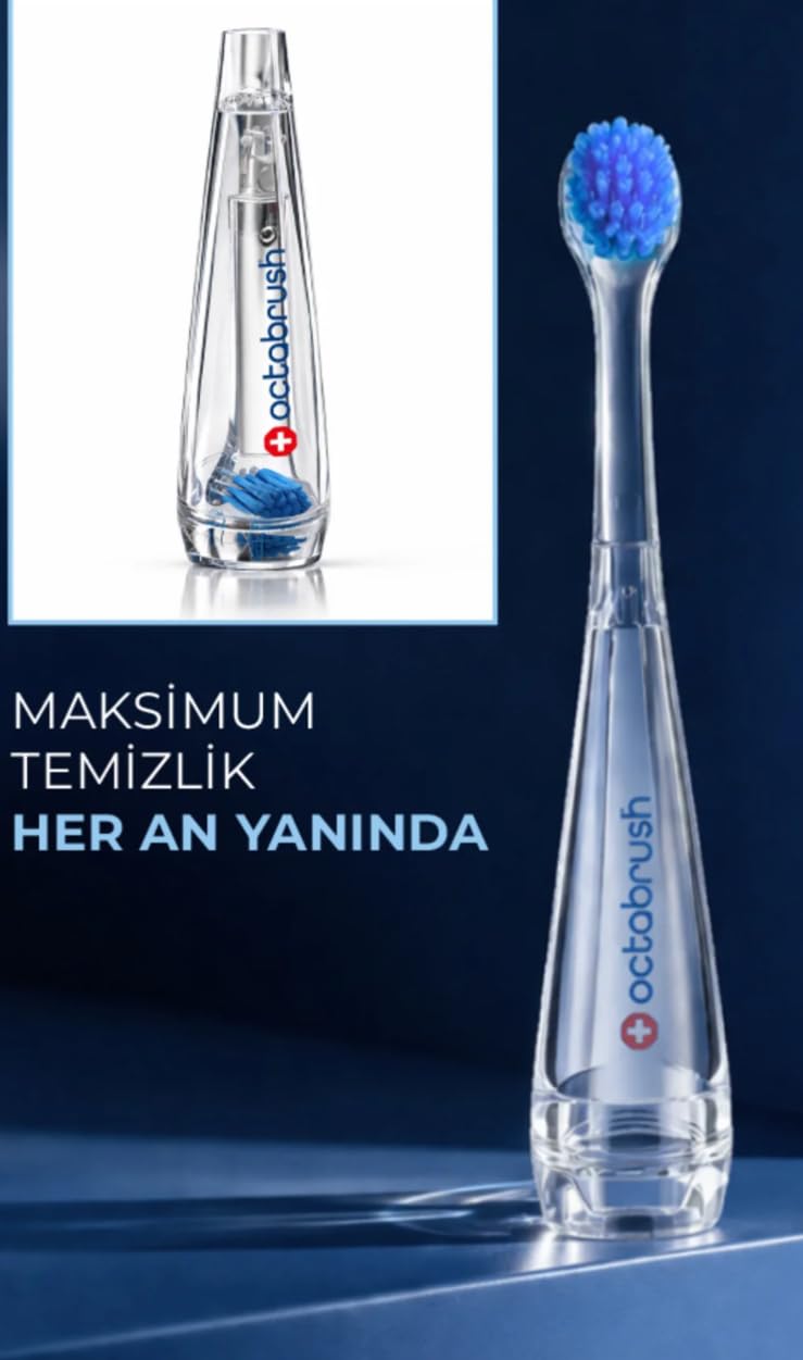 Octabrush Soft Yumuşak Diş Fırçası, Günlük Kullanım için Nazik Kıllı, Ağız Bakımı