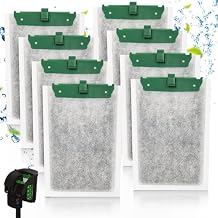 Medium Filter Cartridges Compatible with Tetra Whisper Bio-Bag Filter, Fish Tank Aquarium Filter Cartridges Replacement for Whisper PF10 10i IQ10 Filters 8 Pack