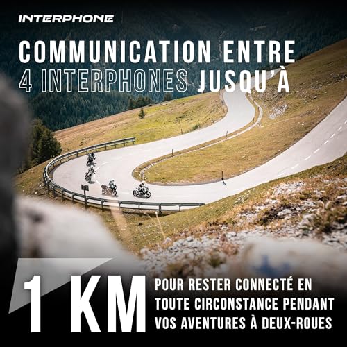 Intercom moto Bluetooth communication 4 motards Interphone Sport HD - 5