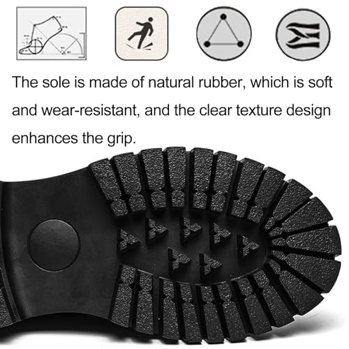 Men's Leather Brogue Lace Up Dress Platform Oxford Shoes Comfort Breathable Non Slip Lug Sole Derby Shoes Casual Business Work Oxfords4