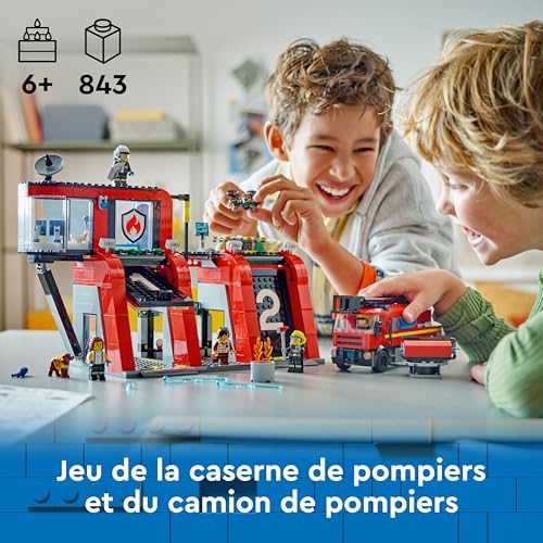 Lego City La Caserne Et Le Camion De Pompiers 60414 Lego - vue 8