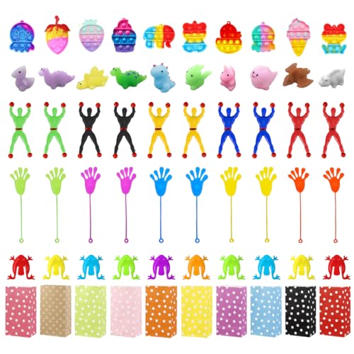 Cadeau Invite Anniversaire Enfant, 60 Pcs Invites Cadeaux De Fête Anniversaire, Assortiment De Jouets Pour Enfants Fournitures De Fête
