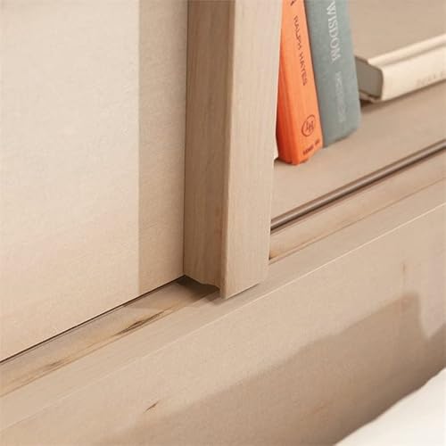 Sauder Harvey Park Full/Queen Bookcase Headboard With Doors, Pacific Maple Finish #TOP3