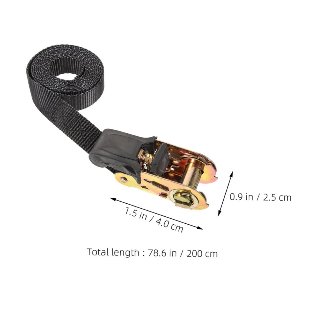 3pièces Sangle Arrimage à Cliquet Épaisse pour Véhicule Et Usage Domestique Sangle à Cliquet Réglable pour Chargement Sécurisé