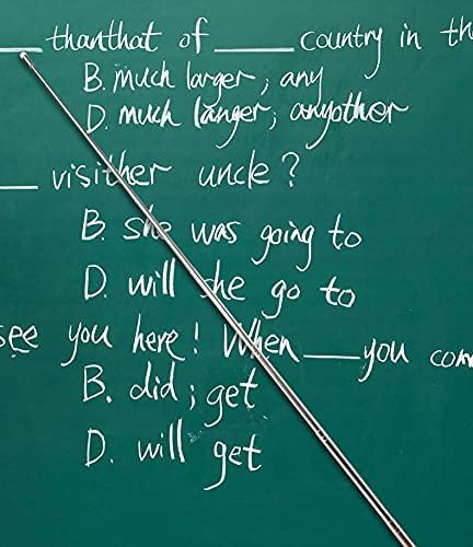 Miniatura 6 de Paquete de 2 punteros telescópicos para profesores, puntero de enseñanza, puntero de mano extensible telescópico retráctil para aula, puntero de