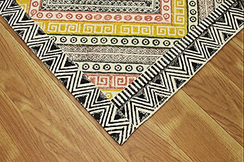 Tapis marocain entrée en coton facile à laver contre la saleté