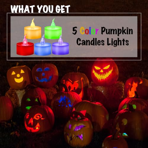 31Pcs Pumpkin Carving Kit for Kids, Pumpkin Carving Tools Stencils - image 4