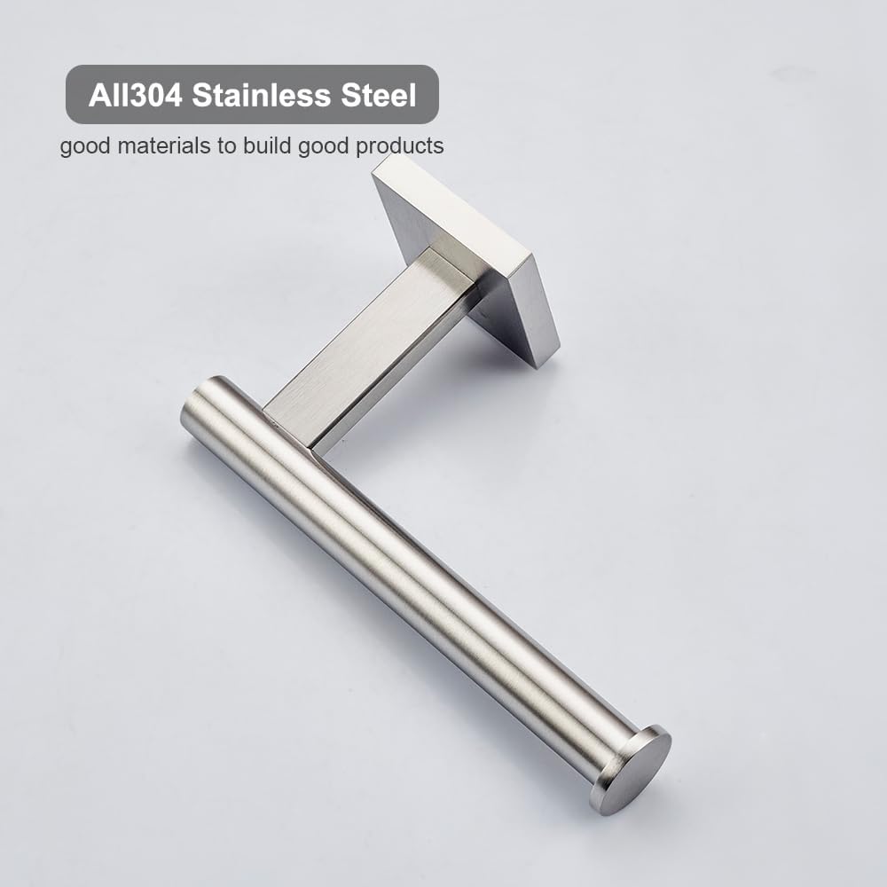 Wall-Mount Toilet Paper Holder, Open Arm, Brushed Nickel — Amazon image 7
