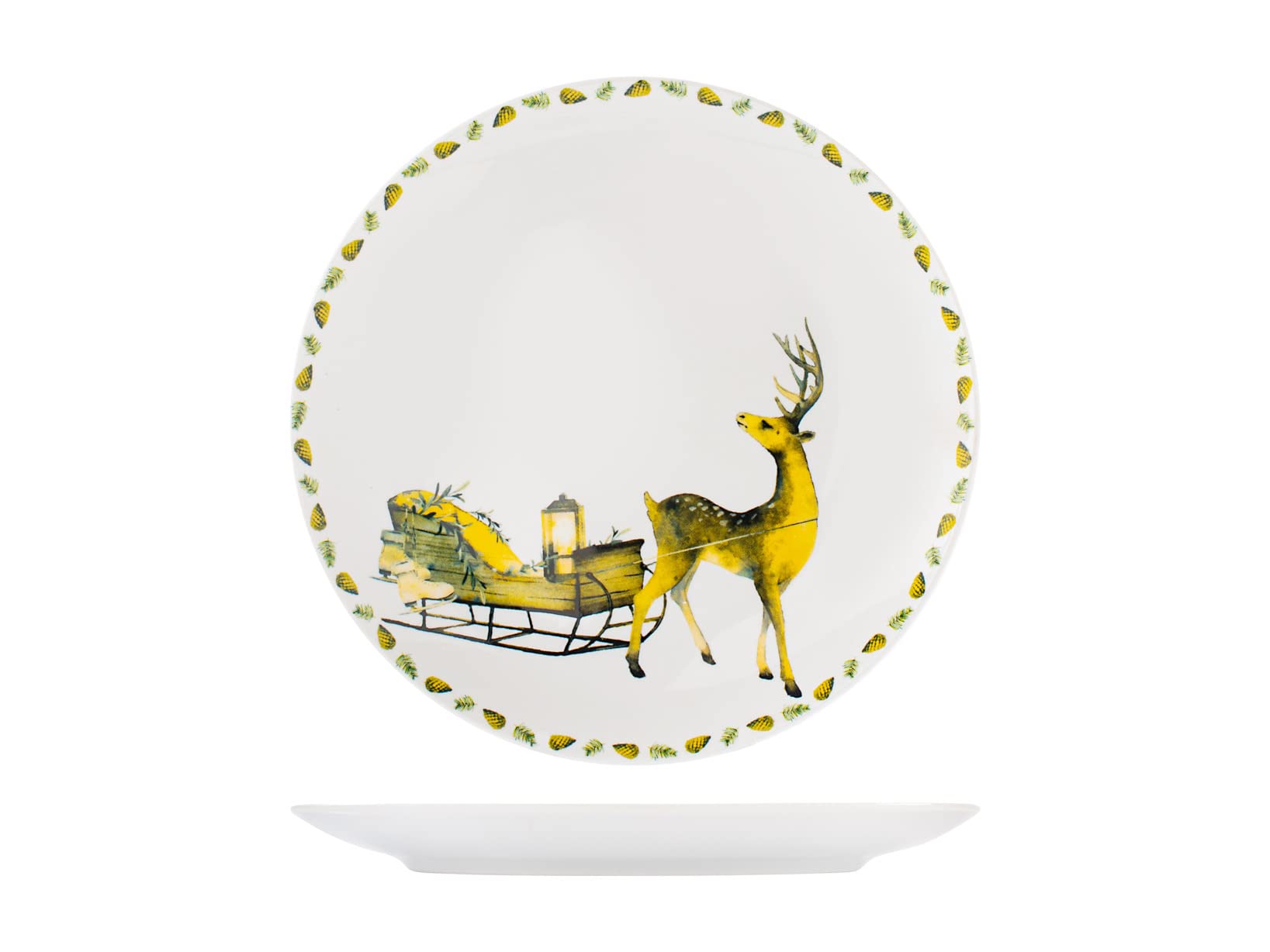 HOME Laponia - Juego de mesa de 18 piezas, porcelana
