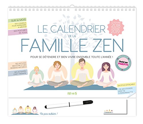 Télécharger Le calendrier de la famille zen : De septembre 2018 à décembre 2019 Gratuit