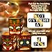 Janlaugh 8 Pcs Tiki Totem Box Decor with Light, Luau Party Decorations for Hawaiian Birthday Party Tropical Aloha Decor 9.84 x 7.09 Tiki Lighted Gift Boxes for Garden Patio Porch Outdoor Decor