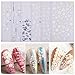 MWOOT 6 Blatt 5D Blume Nagel Aufkleber Nagelsticker, Nail Art Stickers Decals Geprägte, Selbstklebende Nagel Abziehbilder, Stereoskopische Graviert Design für DIY Frauen Mädchen Maniküre Dekoration