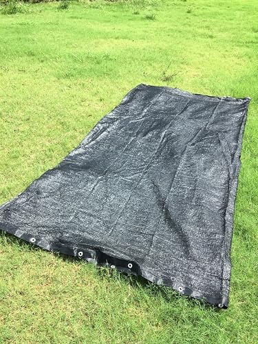 Perfect Sunblock Shade Cloth with Grommets 70% 10 ft x 20 ft Black for Plant Cover Greenhouse Barn Kennel Pool Pergola or Swimming Pool - Image 3