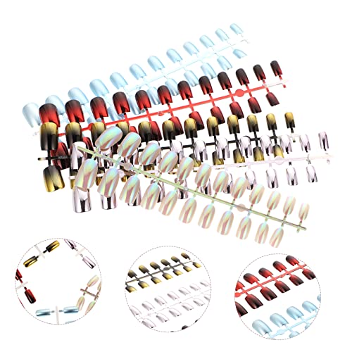 FRCOLOR Usando Remendos De Unhas De Cobertura Completa Unhas Calcomanias Para Uñas 144Pcs Prensa De