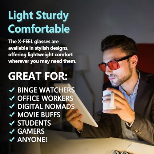 Image of DreamCalf 2 Pack Clip On Blue Light Blocking Glasses for Men Women,Fit Over Glasses for Computer, TV, Reading