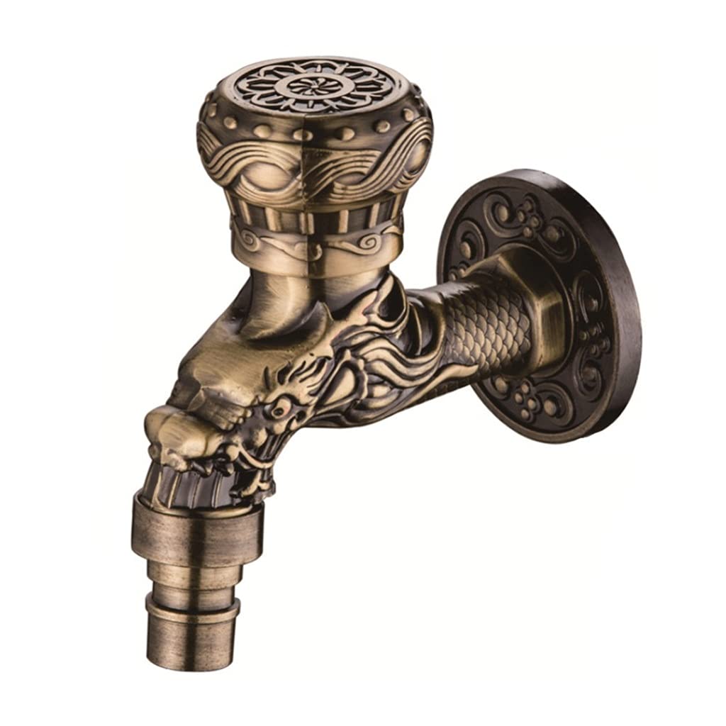 Robinet décoratif de jardin en bronze antique à petit trou