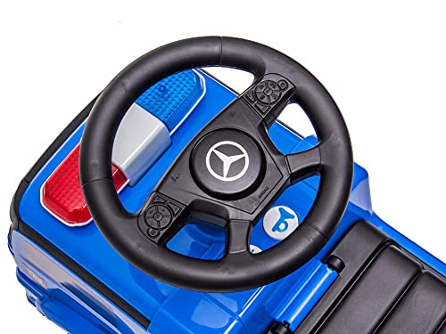 Mercedes-Benz Police Rutschauto LED Rutscher Kinderfahrzeug Kinderauto Lizenz NEU Blau – Bild 5