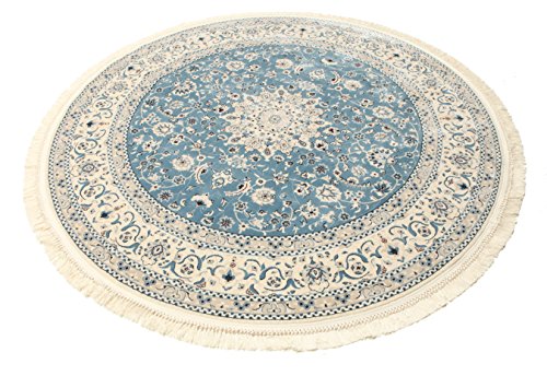 RugVista, Nain Emilia, Teppich, Mittelflor, ∅ 200 cm, Rund, Oeko-Tex Standard 100, Polyester, Flur, Schlafzimmer, Küche… – Bild 3
