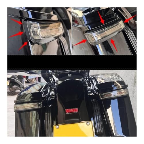 Clignotants LED moto de freinage anti-collision pour Street Glide