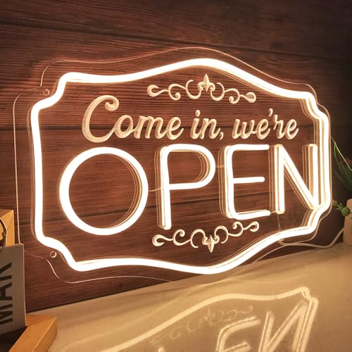 Panneau néon ouvert pour entreprise lumineux LED pour commerce - 6