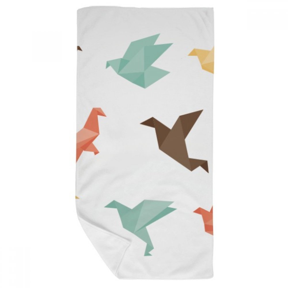 Gant de toilette oiseau origami coloré DIYthinker serviette douce pour le sport