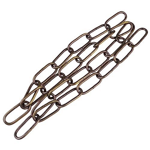 KONTONTY 1m Cadena De Hierro Para Colgar Lámparas Resistente Bronce Envejecido Accesorios Útiles Para Iluminación De Techo y Lámparas Colgantes