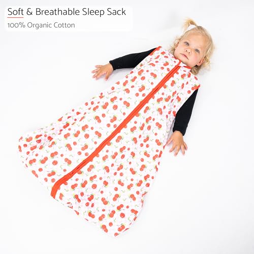 Image of LollyBanks Sleep Sack, 100% Cotton Neutral Baby Sacks, 0.5 TOG Sleep Sacks Lightweight with 2-Way Zipper