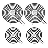 COZZIVITA WB30M1 and WB30M2 GE Hotpoint Electric Stove Burner Replacement Element, Perfectly Fit GE Hotpoint Electric Range Stove Top-Includes 2 * 8'' and 2 * 6''