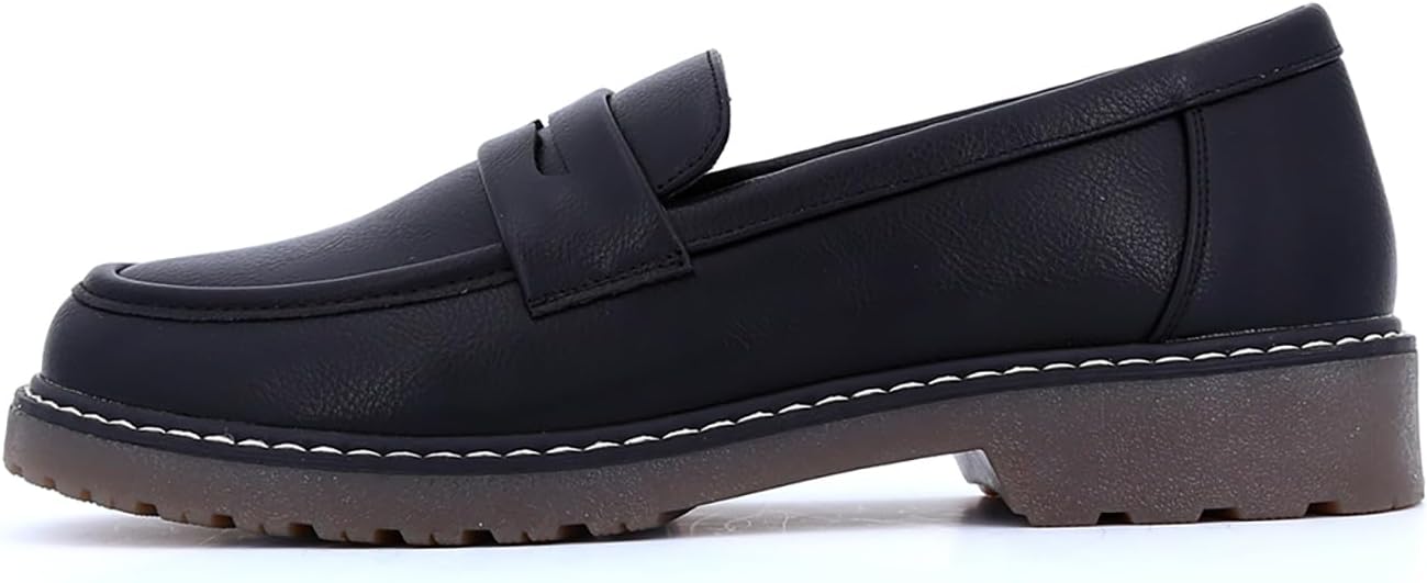 Women's Chunky Loafers, Platform Comfortable Slip-On Dressy Fashion Driving Moccasins Women - Image 5