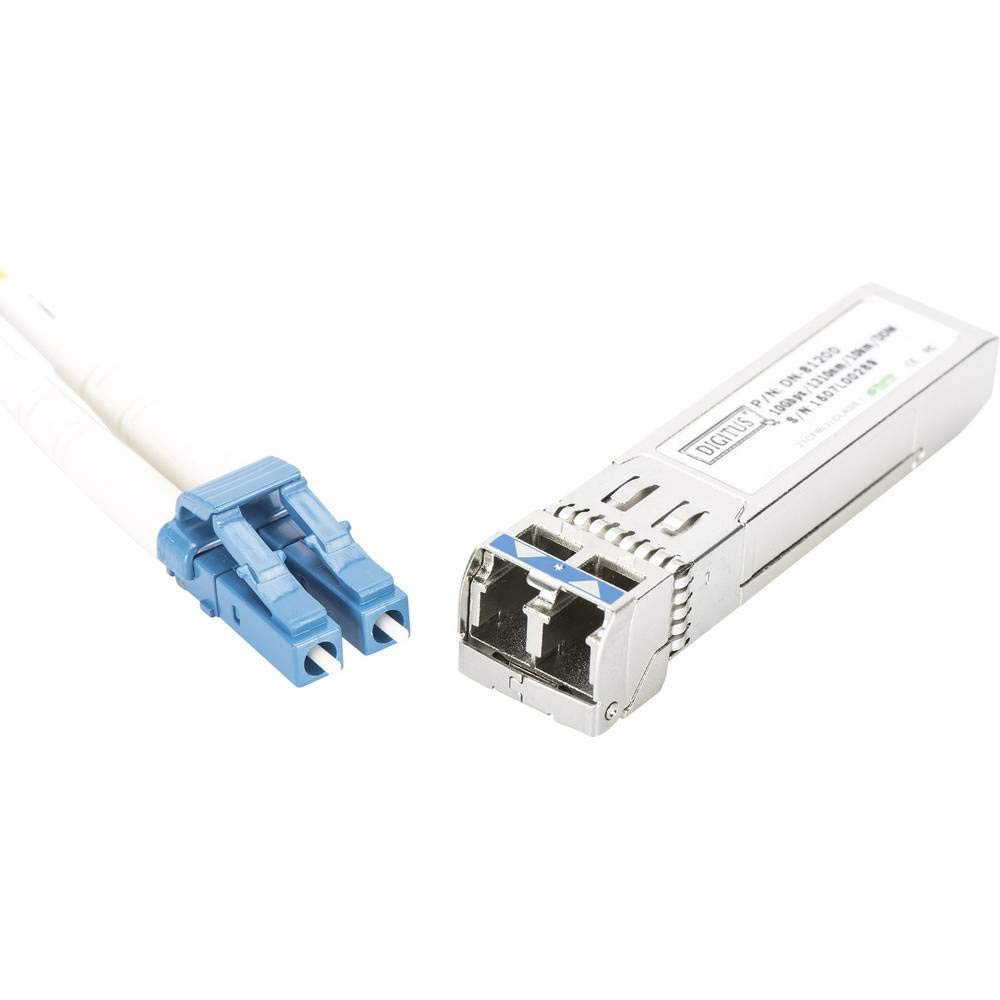 DIGITUS Uniwersalny moduł SFP+ - 10 Gbit/s - Mini GBIC - do światłowodu wielomodowego - LC Duplex - długość fali 850 nm - zasięg 300 m - Plug & Play