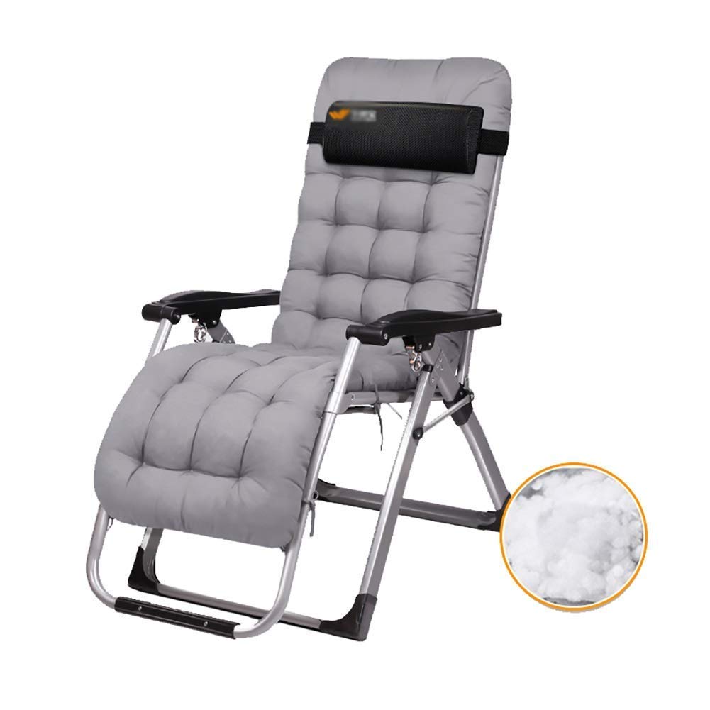 Chaise longue zéro gravité pliante avec coussin amovible pour la détente sur votre terrasse