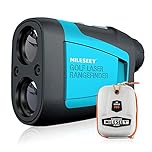 Mileseey Professional Precision 660Yards Golf Range Finder with Slope Compensation,±0.55yard Accuracy,Flag Pin Lock,6X Magnification,Scan Measurement