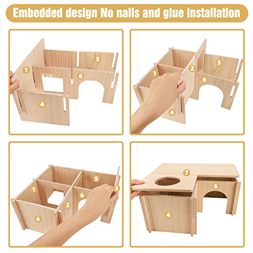 PAWCHIE Guinea Pig Hideout with Multi-Rooms - Image 4