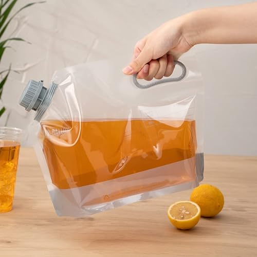 Miniatura 5 de Restaurantware Cater Tek - Contenedores de agua de 12 galón, 10 bolsas para bebidas, plegables, incluye tapas a prueba de manipulaciones, bolsas de