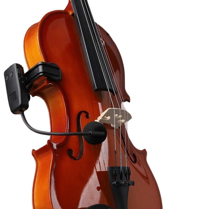 MICVISTA Professional Wireless Violin Microphone, Violin Pickup Clip-on Instrument Microphone, Designed for Violinists and Musicians, Suitable for Active PA Systems