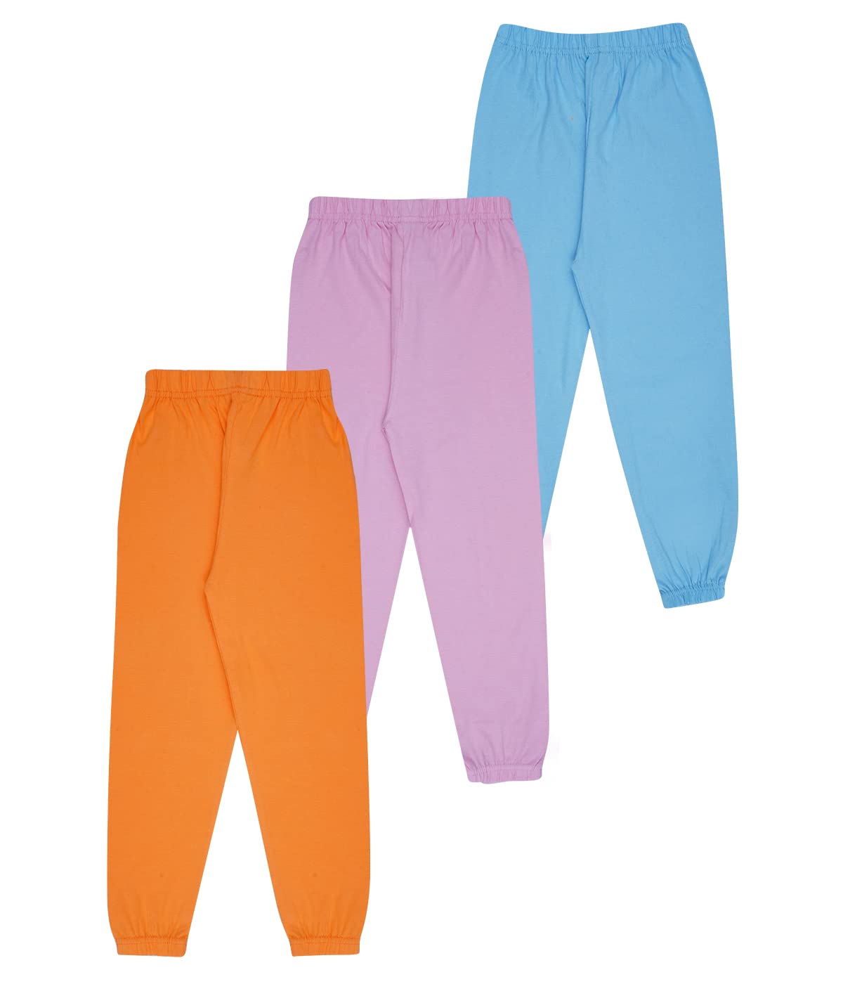 KYDA KIDS® 100% Girls Cotton Printed Track Pants (Pack of 3) - Image 2 thumbnail
