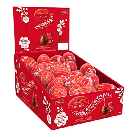 Lindt Lindor Milk Chocolate Eggs with Smooth Filling Cover