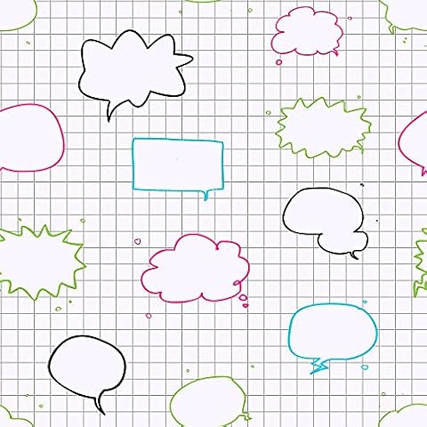 Arthouse Wipe Clean Speech Bubbles Wallpaper Cover