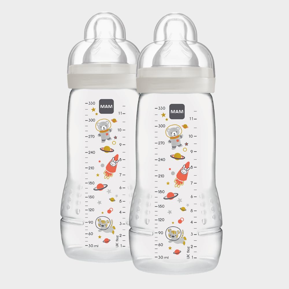 Mam ZEDMM902N Butelka, Przezroczysty, 330 ml, 2 Sztuki