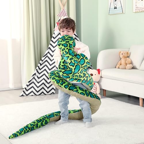 Image of IKASA Large Snake Cuddly Toy, Giant Soft Toy, 270 cm, Large Cobra Plush Toy, Giant Plush Toy, Jumbo Plush Toy, Gift for Children