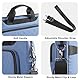 DOMISO 17 Zoll Laptop Tasche Business Wasserdichte Computertasche für 17-17,3 Zoll Laptops Arbeits Büro Tasche für Männer & Frauen, Verstellbarer Messenger Aktenkoffer, Blau