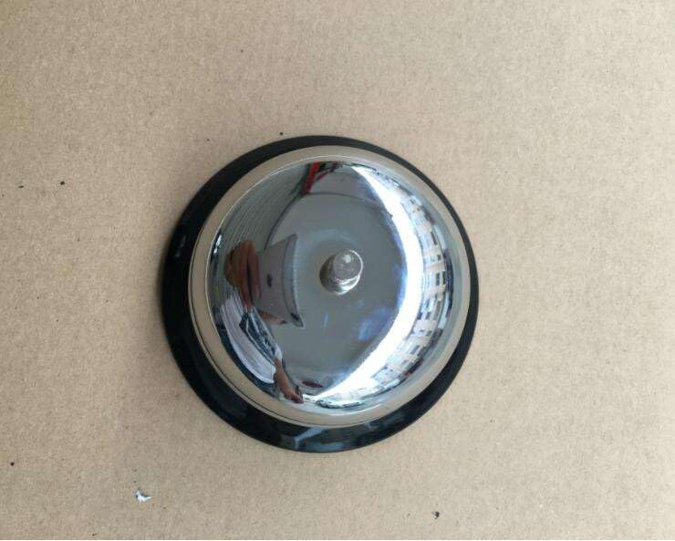 Image of Call Bell 3.35 Inch Diameter with Metal Anti-Rust Construction, Ringing, Durable, Desk Service for Hotels, Schools, Restaurants, Reception Areas, Hospitals, Warehouses (Silver)