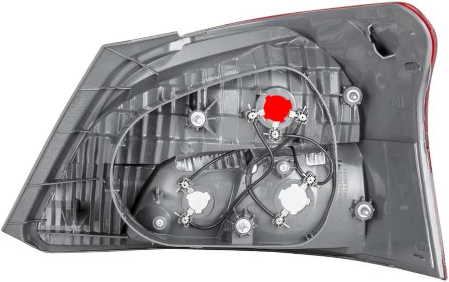 For Toyota Yaris Tail Light Assembly 2007-2012 Driver Side Base Model DOT Certified For TO2818133 | 81561-52550 Vehicle Trim: Sedan