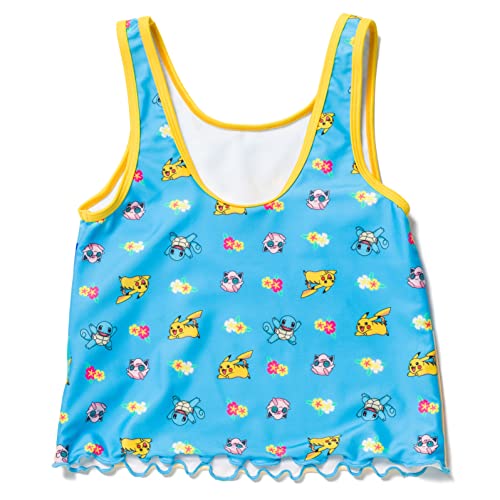 Pokemon Pikachu Squirtle Jigglypuff Girls Rash Guard and Bikini Bottom Little Kid to Big Kid3