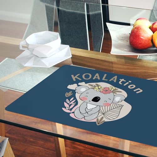 Napperons en liège bleu koala : protégez votre table des rayures - 6