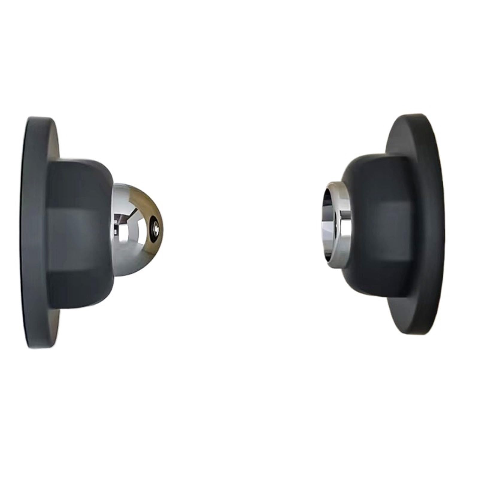 Fjixuo Black 2Pcs Silicone Door Suck Hotel Household Strong Magnetic Mute Touch Anti-Collision Stall Stopper For Home, Office(Black)