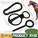 USUNFARM Horse Tie Ring Stainless Steel Horse tack and Supplies,Horse Training Equipment with Eye Bolt and Snaps Saddle,Quick Snap,Humane Way Prevent Horses from Pulling Back Safe Accessories (Black)