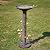 HUWAIPL 38" H×18" W Large Bird Baths for Outdoors,Cylindrical Base Metal Bird Bath,Vintage Bird Bath Bowl, Bird Feeder Seed Tray Garden Lawn Yard Decor