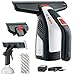 Bosch Home and Garden Akku Fenstersauger GlassVAC (USB Ladegerät, Sprühflasche mit Mikrofasertuch, 2 x Aufsatz, Handschlaufe, 3,6 Volt, 2,0 Ah), Schwarz/Rot/Silber