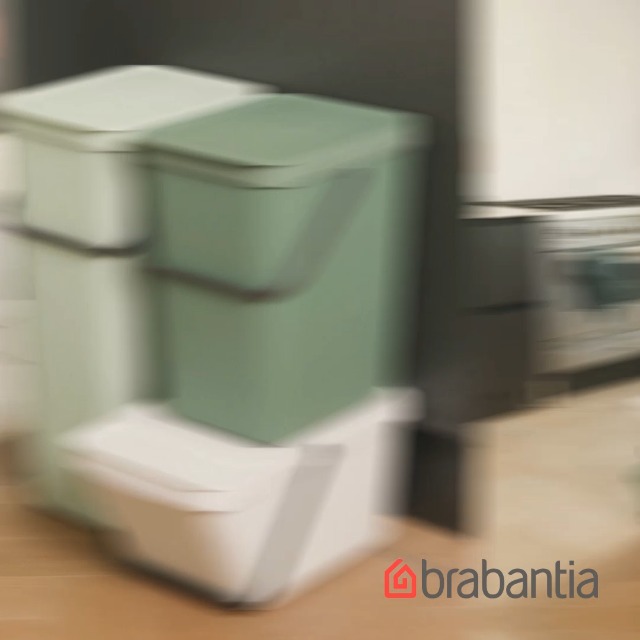 Amazon.com: Brabantia Sort & Go Kitchen Recycling Bin | L / 10.6